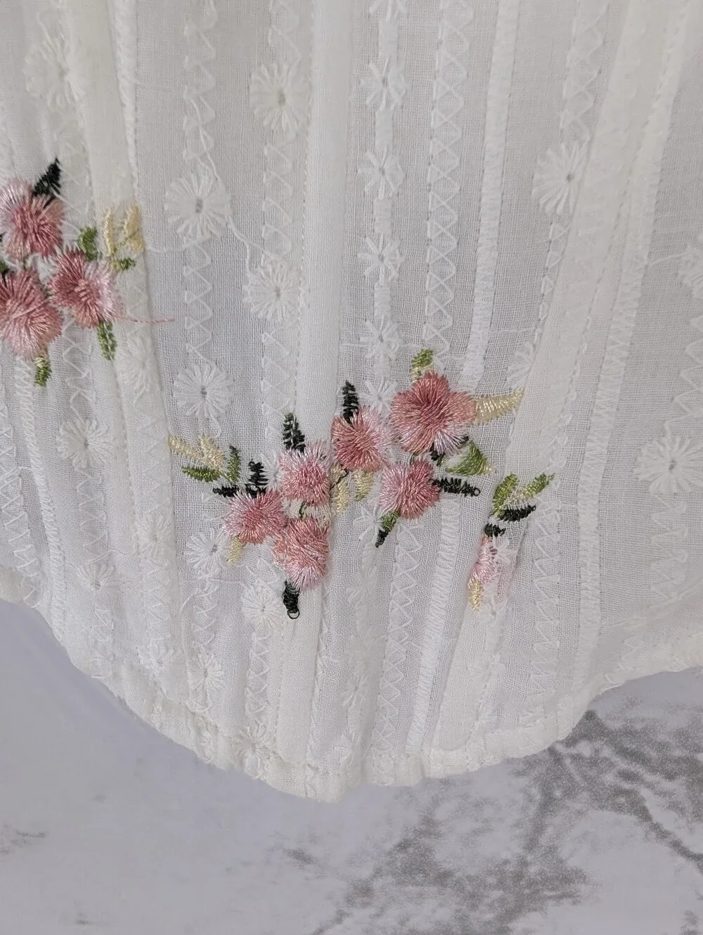 Altar'd State Women's Ivory Pink Floral Corset Cropped Tank Top Small NWT - Picture 4 of 12